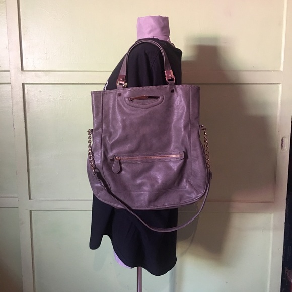 Convertible Stone-Grey Hobo/Satchel - Picture 3 of 6